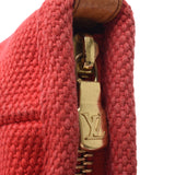 Louis Vuitton Louis Vuitton Antigua Caba MM Red M40034 Ladies Cotton Canvas Handbag B Rank Used Silgrin