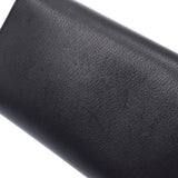 Chanel Chanel Coco Mark Black Unisex Curf Long Wallet AB Rank Used Silgrin