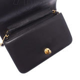 CHANEL シャネル マトラッセ ミニ チェーンショルダー 黒 ゴールド金具 レディース ラムスキン ショルダーバッグ ABランク 中古 銀蔵