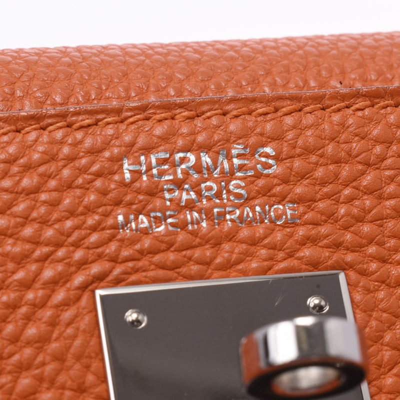 Hermes Hermes Kelly 35 Into 2 WAY Hoo Silver Bracket □ K Handle (around 2007) Unisex Togo Handbags AB Rank Used Silgrin