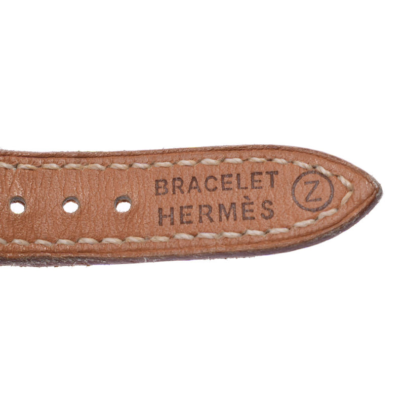 HERMES エルメス ケリーウォッチ レディース SS/革 腕時計 クオーツ シルバー文字盤 ABランク 中古 銀蔵