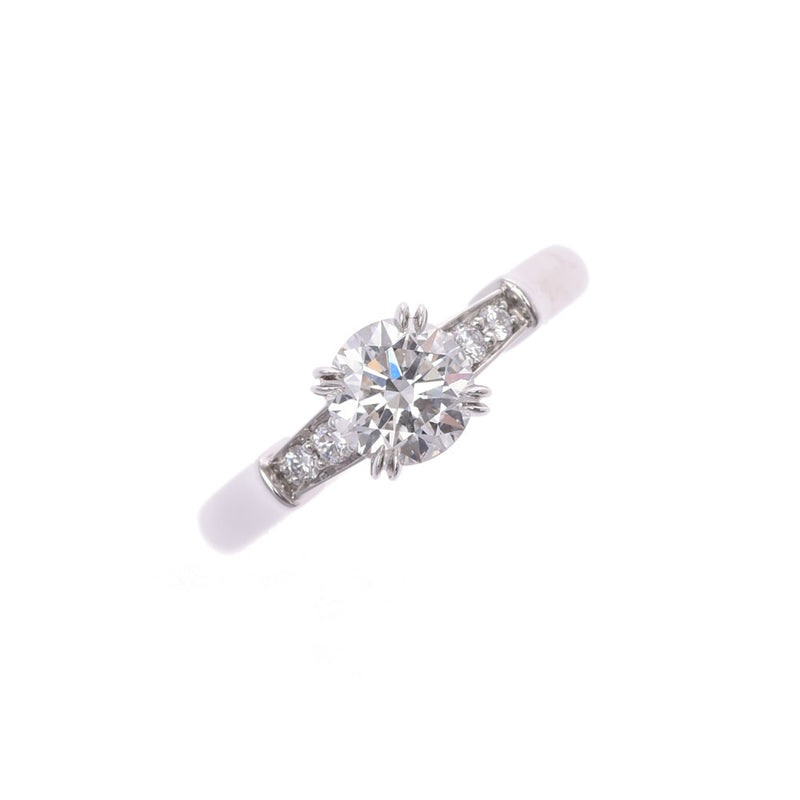 哈利·温斯顿钻石0.73ct D-VVS2-EX女士Pt950白金戒指A等级二手银藏