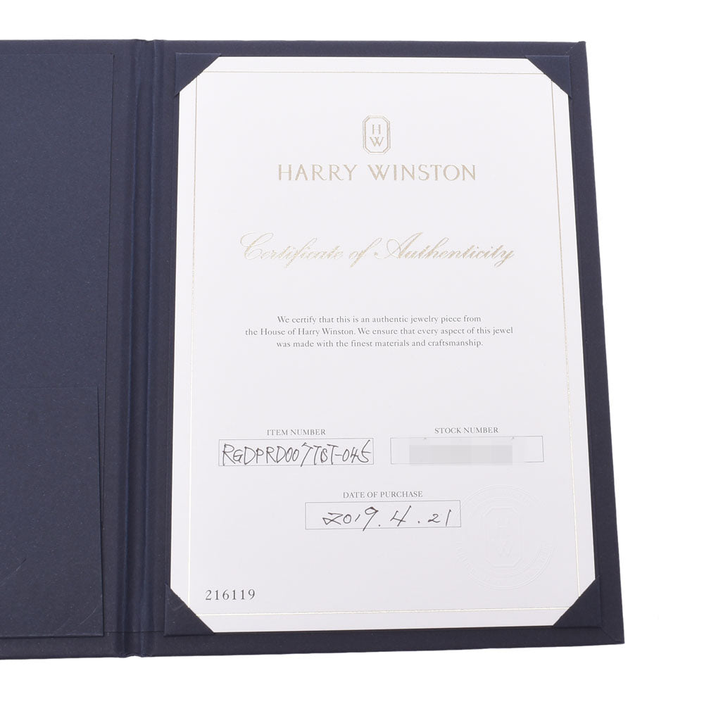 ハリーウィンストントリストリング ダイヤ0.73ct D-VVS2-EX レディース