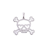其他头骨Doublo Diamond 1.09CT UniSEX K18WG吊坠顶级A-Rank使用Silgrin