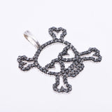 其他头骨Doublo Diamond 1.09CT UniSEX K18WG吊坠顶级A-Rank使用Silgrin