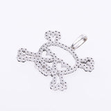其他头骨Doublo Diamond 1.09CT UniSEX K18WG吊坠顶级A-Rank使用Silgrin