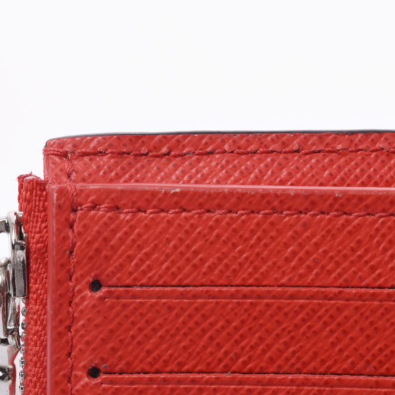 Louis Vuitton Louis Vuitton Epi Supreme Collaboration Compact Wallet Red / White M67755 Men's Epireser Chain Wallet A-Rank Used Sinkjo