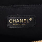 Chanel Chanel Matrasse GST链条手提包黑金支架女士鱼子酱皮托特袋A-Rank使用水池