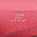 Hermes Hermes Biachan Frey Rose Azale Silver Bracket D Engraved (around 2019) Women's Voepson Long Wallet Unused Silgrin