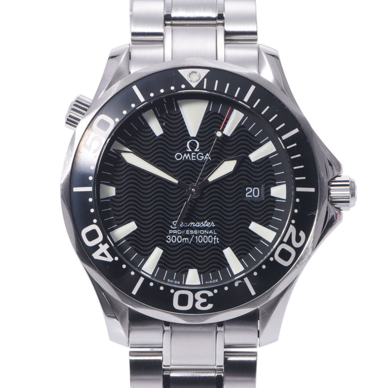 Omega Omega Seamaster Professional 300M 2264.50男装手表石英黑桌A级使用过Silgrin