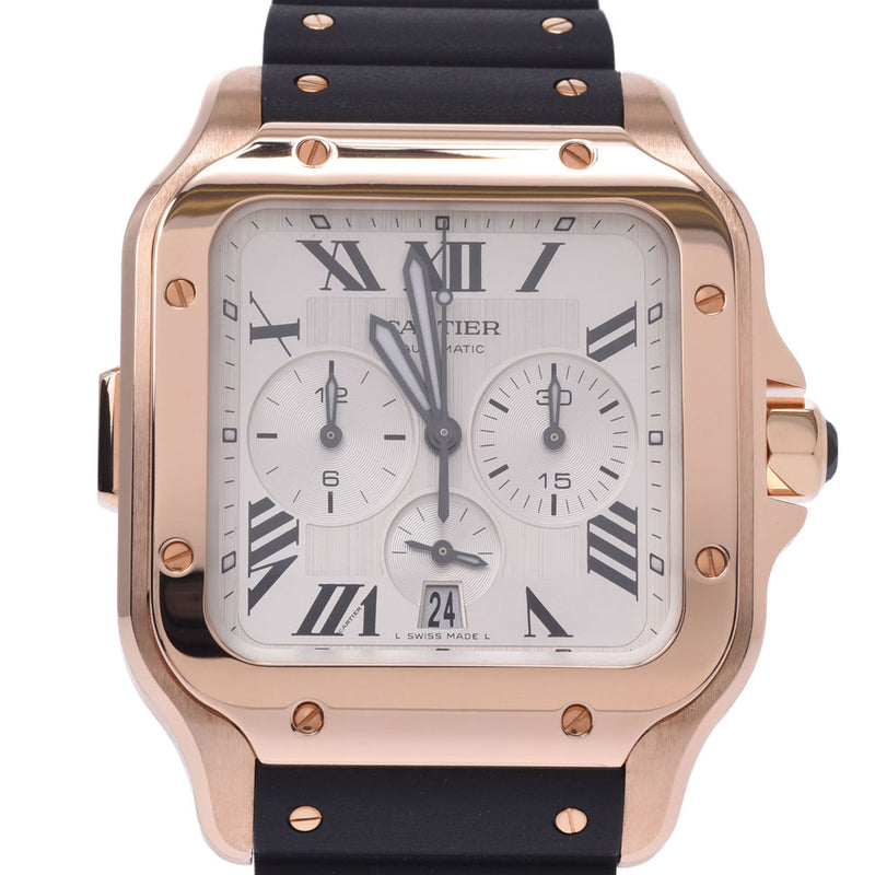 【CARTIER】カルティエ サントス ドゥ カルティエ クロノグラフ XL WSSA0017 自動巻き メンズ_735165