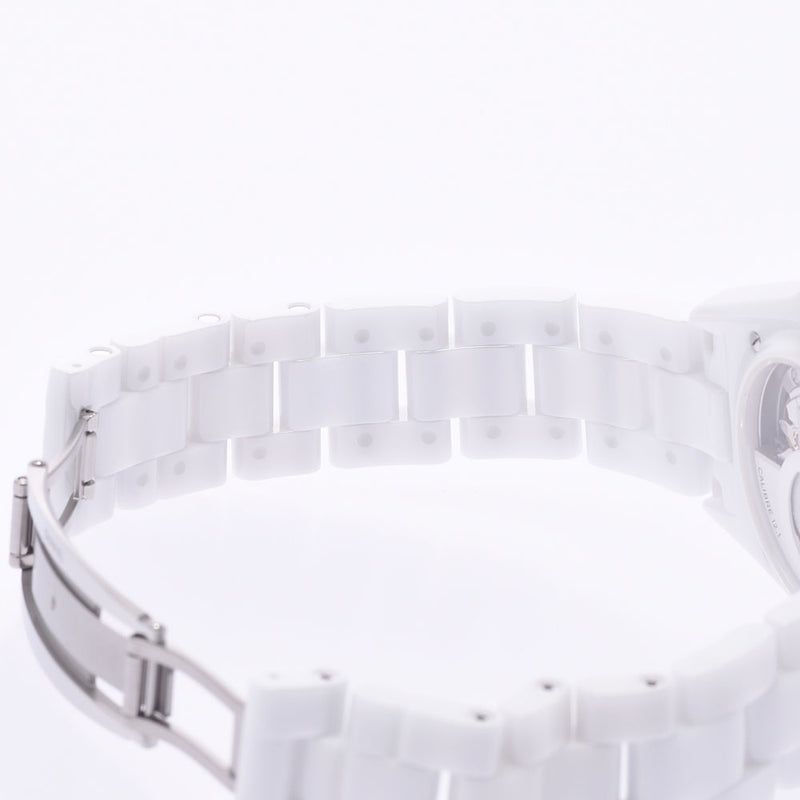 Chanel Chanel J12 38mm 12P Diamond H5705 Men's White Ceramic / SS Watch Automatic Wound White Flight A Rank Used Silgrin