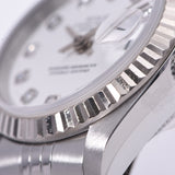 ROLEX Rolex Day Just 10P Diamond 79174G Women's SS / WG Watch Automatic Wound White Flight A-Rank Used Silgrin