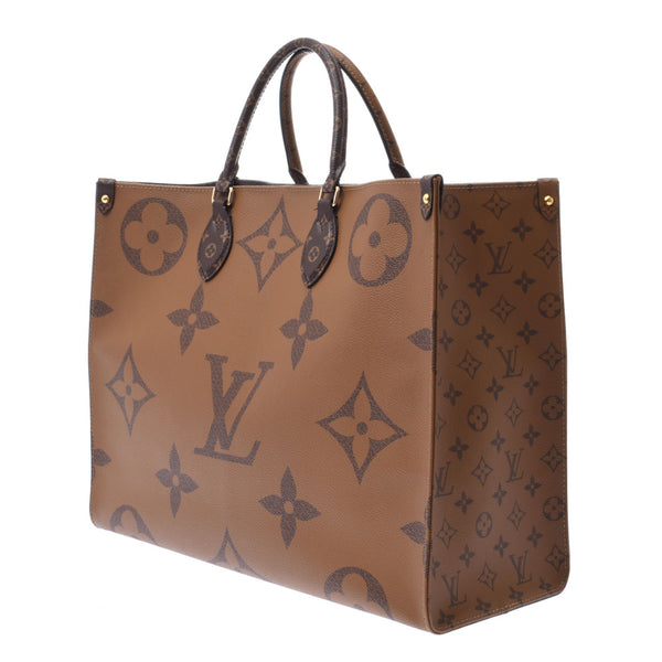 Louis Vuitton Monogram reverse on the go brown brown m44576 Unisex Monogram canvas 2WAY bag