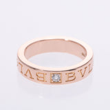 Bvlgari double ring ring 1p Diamond Ladies k18pg ring ring