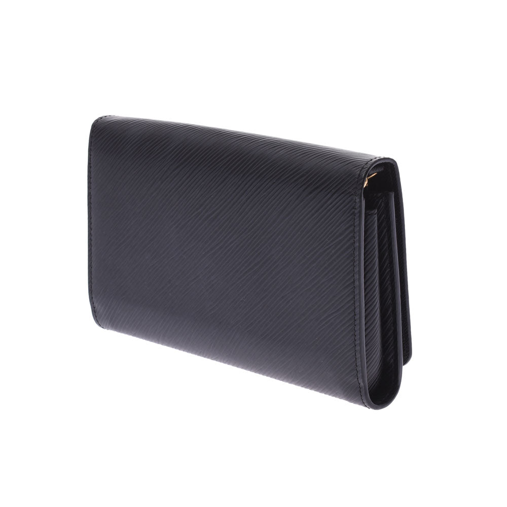 ルイヴィトンポルトフォイユ ツイストチェーン 14127 黒 レディース