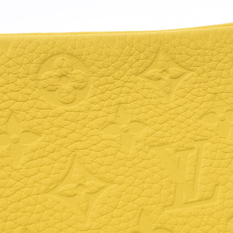 路易威登的Monogram防水袋伏尔加手拿包黄色M53554男士TRAILON真皮二袋新售银