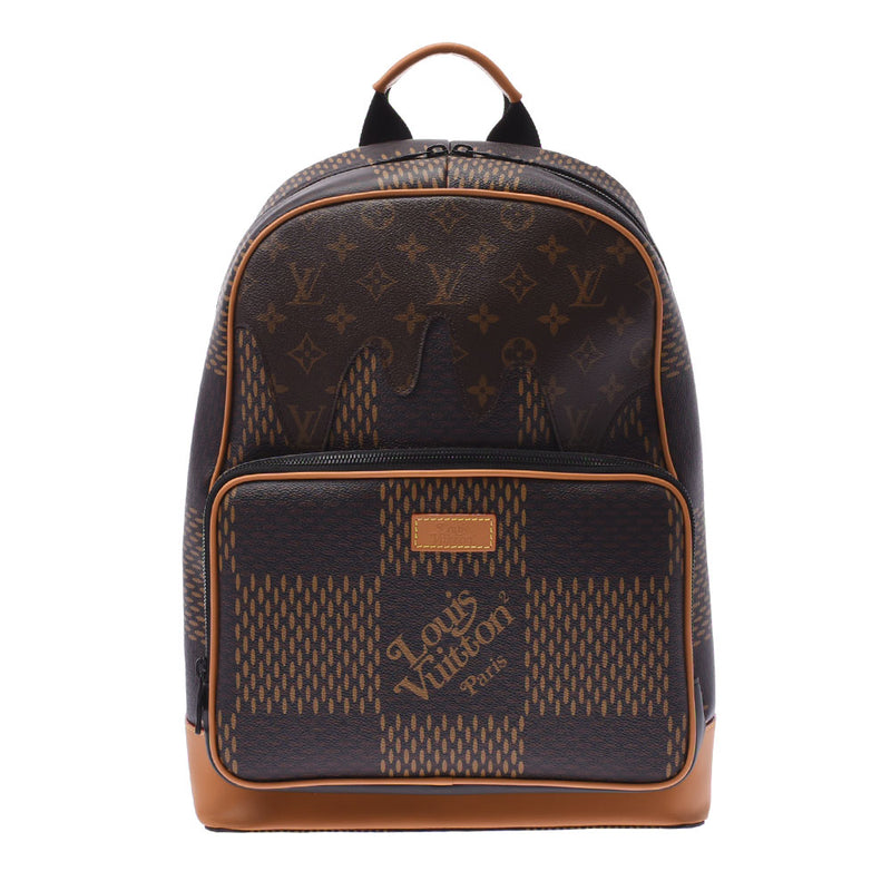 LOUIS VUITTON ルイヴィトン ダミエ ジャイアント バックパック NIGOコラボ ブラウン N40380 ユニセックス ダミエキャンバス リュック・デイパック 新同 中古 銀蔵