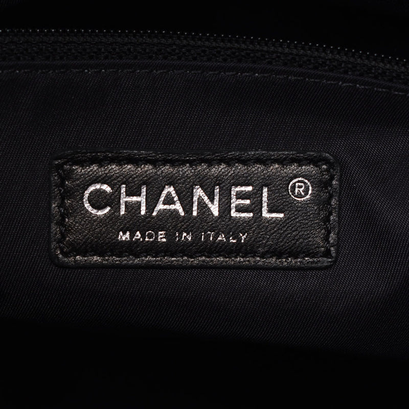 Chanel Chanel Parivi Litz Tote PM黑色女士帆布/皮革手提包新的Sanko