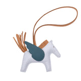 HERMES エルメス ロデオPM ペガサス ブルーブルーム/ヴェールボスフォール/セサミ ユニセックス アニョーミロ チャーム 未使用 銀蔵