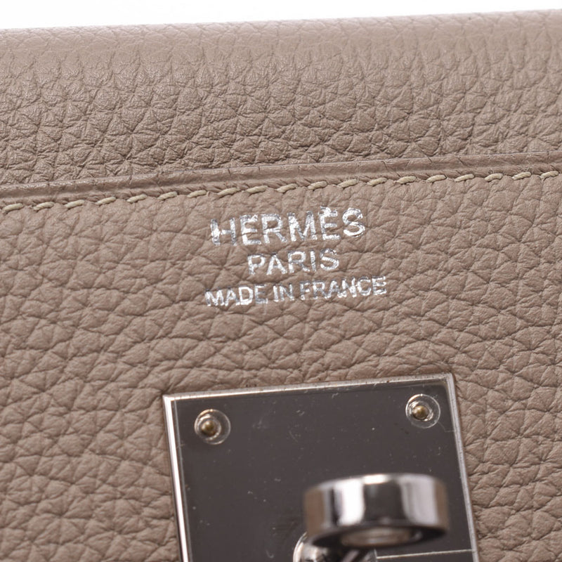 HERMES エルメス ケリー 32 内縫い 2WAYバッグ トゥルティエールグレー シルバー金具 T刻印(2015年頃) レディース トゴ ハンドバッグ Aランク 中古 銀蔵