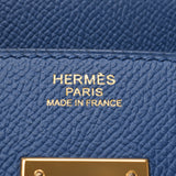 HERMES エルメス バーキン 30 ブルーアガット ゴールド金具 A刻印(2017年頃) レディース ヴォーエプソン ハンドバッグ Aランク 中古 銀蔵