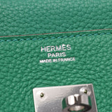 Hermes Hermes Burkin 30薄荷银托架□P-ingraving（2012年左右）女士Triyo钢铁手提包A级使用Silgrin