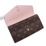 Louis Vuitton Monogram ported fortila Rose Valley Le m62235 Womens Monogram canvas Long Wallet NEW