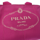 PRADA, Prada, Canapa, Pink, Canvas, Canvas, bag, B, B, used, silver