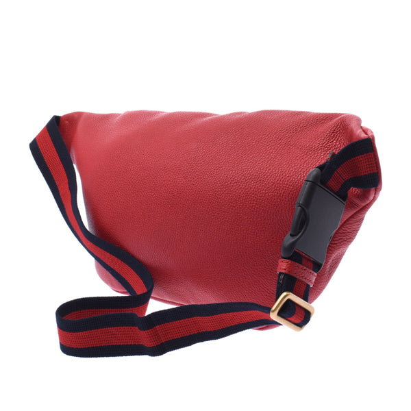 GUCCI Gucci Gucci Printed Belt Bag Red 493869 Unisex Calaf Body Bag A-Rank Used Silgrin