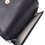 JIMMY CHOO Jimmy Choo compact wallet black gold fittings Ladies calf tri-fold wallet A rank used Ginzo
