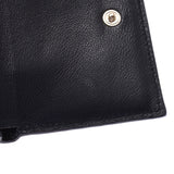 JIMMY CHOO Jimmy Choo compact wallet black gold fittings Ladies calf tri-fold wallet A rank used Ginzo