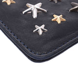 JIMMY CHOO Jimmy Keeling Osen Starstads, Navy: Navy Unsex Curf Coming Case B Rank used silver coin