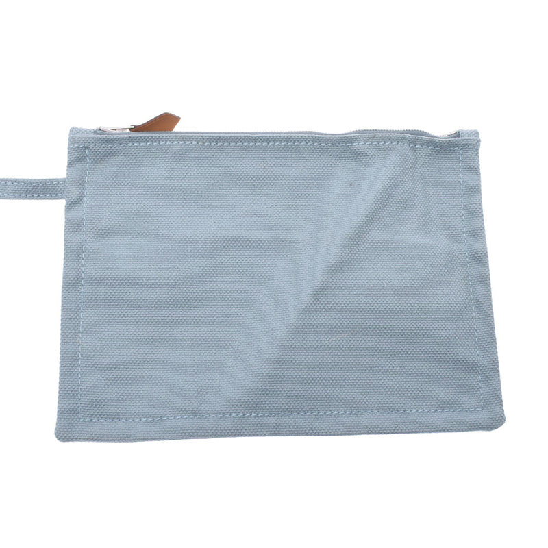 HERMES エルメス ボラボラPM 青 ユニセックス キャンバス ハンドバッグ Bランク 中古 銀蔵