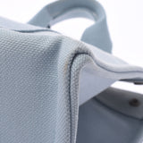 HERMES エルメス ボラボラPM 青 ユニセックス キャンバス ハンドバッグ Bランク 中古 銀蔵