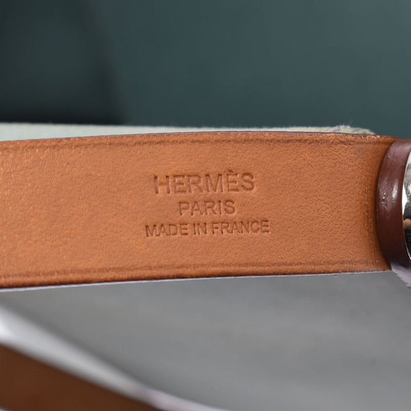 HERMES エルメス カバックPM 2WAY シエル □M刻印(2009年頃) レディース キャンバス/レザー ハンドバッグ Bランク 中古 銀蔵