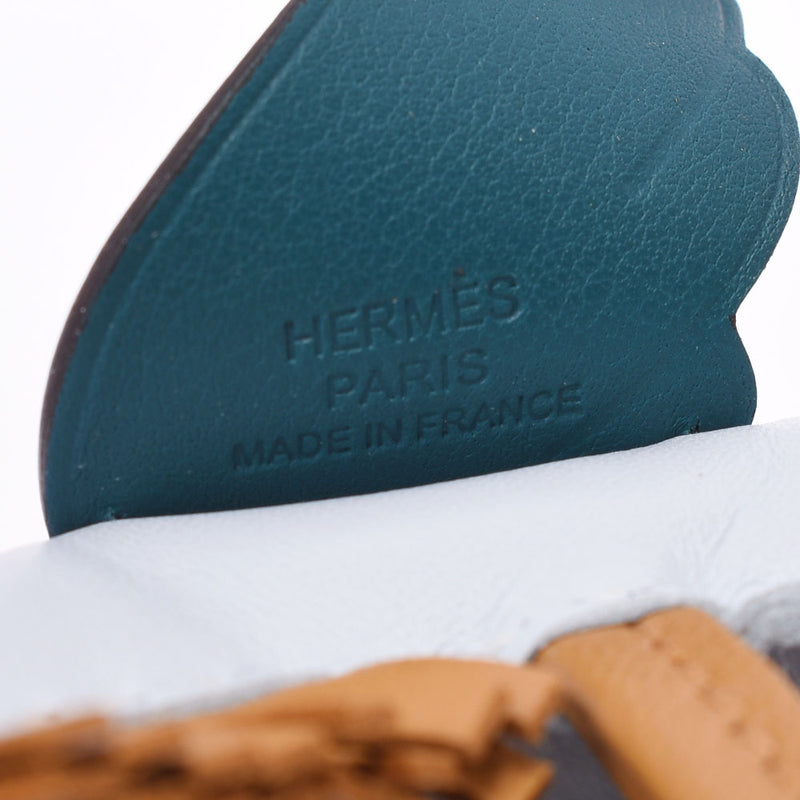 HERMES エルメス ロデオPM ペガサス バッグチャーム ブルーブリュム/ヴェールボスフォール/セサミ Z刻印(2021年頃) ユニセックス アニョーミロ キーホルダー 未使用 銀蔵