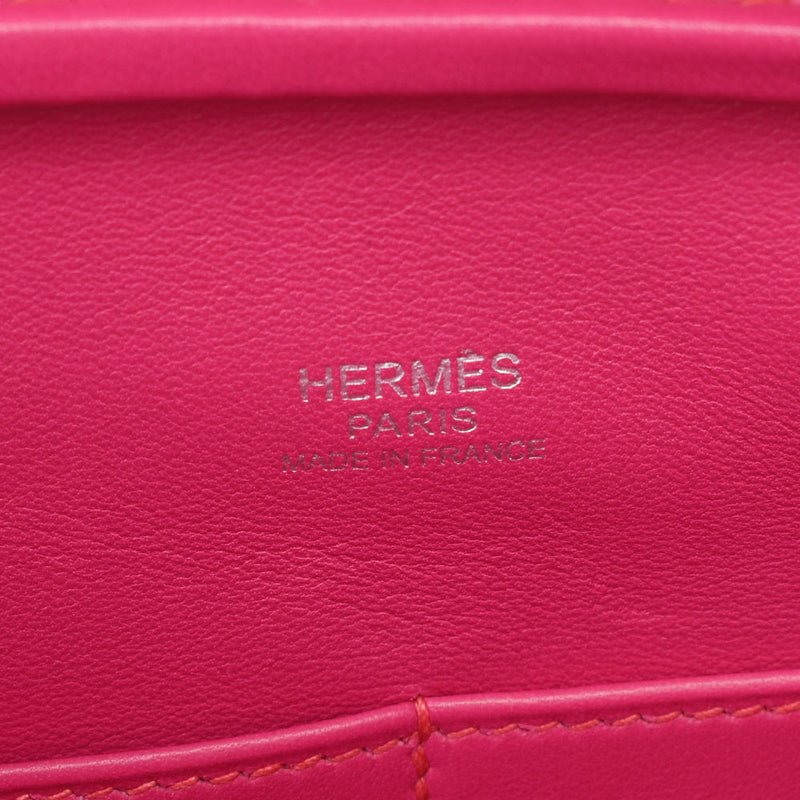 HERMES Hermes Elmes Elmes: Rose Shocking Silver, Gold, Gold, Gold, Gold, Gold, Gold, Gold, Gold, 2006, Mark, Shable, Shable, handbag, handbag, A rank, used silver storehouse.