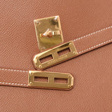 Hermes Kerry de peche 38 gold gold hardware cardigan men's bag