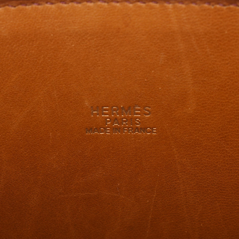 HERMES エルメス ボリード 31 2WAY チェスナッツ ゴールド金具 □G刻印(2003年頃) レディース オーストリッチ ハンドバッグ ABランク 中古 銀蔵