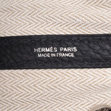 Hermes Hermes Garden Party TPM Black Silver Bracket D刻（2019年左右）女士德尼卡手提包未使用的Silgrin