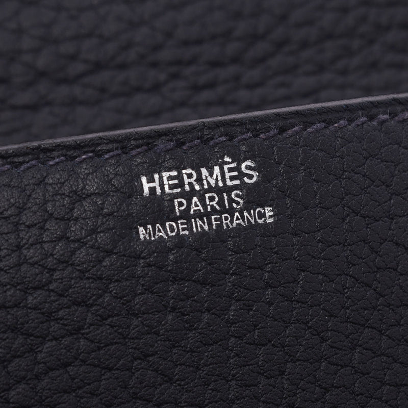 Hermes Hermes Etrivier Class Caban Black / Forbed Silver Fittings □ H Engraved (around 2004) Men's Fjord Business Bags AB Rank Used Silgrin