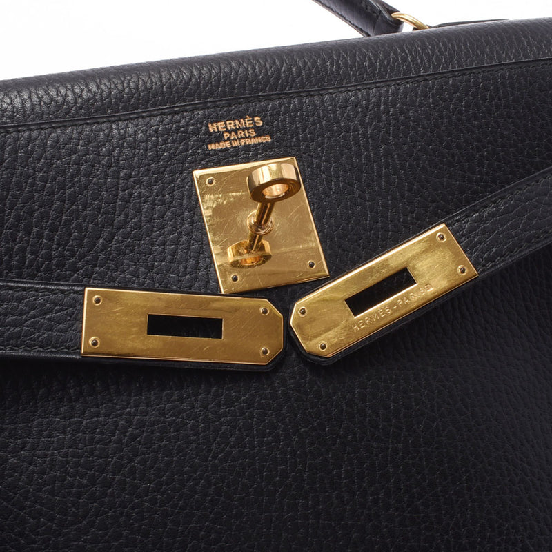 Hermes Kerry 2WAY bag 2WAY bag black gold hardware u u circa