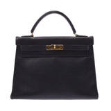 Hermes Kerry 2WAY bag 2WAY bag black gold hardware u u circa