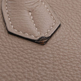 Hermes Hermes Burkin 40 Tutty Ele灰色金支架□o钢（2011年左右）Unisex Togo手袋AB排名使用Silgrin