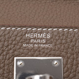 HERMMES爱马仕凯利32内缝制刺青银色金属零件Z刻印（2021年左右）新银藏女士人造丝手提包