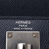 HERMES エルメス ケリー 28 外縫い 2WAYバッグ ブルーニュイ シルバー金具 Y刻印(2020年頃)  レディース ヴォーエプソン ハンドバッグ 新品 銀蔵