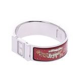 Hermes Hermes Like Horse Pattern / Red Lo1.201 Women's GP / Seven Treasure Watch Quartz Silver Dealer A-Rank Used Silgrin