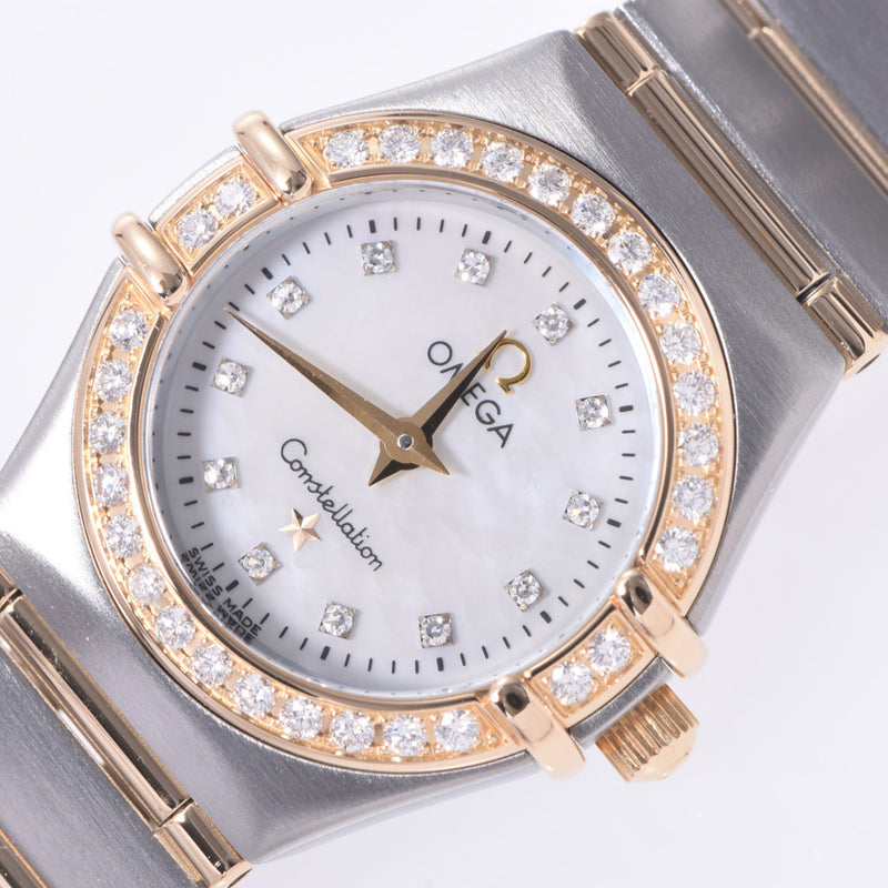 OMEGA Omega Constellation Bezel Diamond 12P Diamond 1267.75 Ladies YG/SS Watch Quartz Shell Dial A Rank Used Ginzo