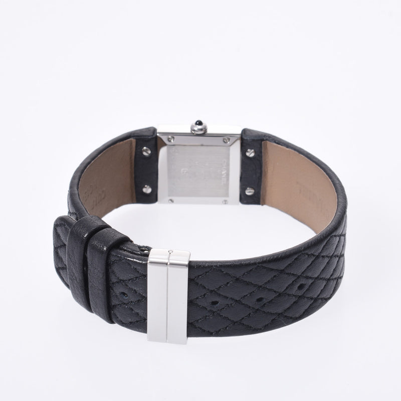 Chanel mattress Ladies SS / LEATHER WATCH QUARTZ black dial